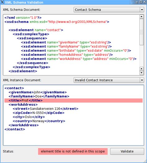 what is xsd validation.